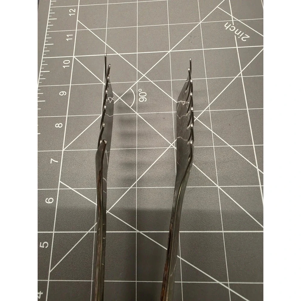 Ideale Vintage Stainless Steel Pasta Tongs Claw Spaghetti Server 8 Inch